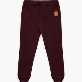 Resim Koton Beli Lastikli Cepli Basic Jogger Eşofman Altı Bordo 6wmb40036tk Bordo 
