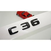 Resim DK Tuning C 36 Bagaj Parlak Siyah Abs 3m 3D Yazı Logo 