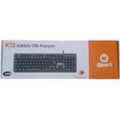 Resim Qpart K13 USB Ofis Klavyesi Q Tr Kablolu 