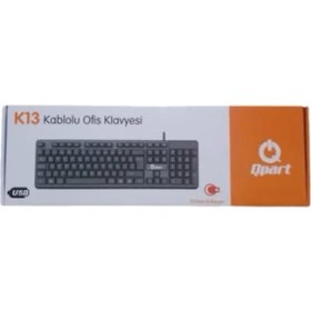 Resim Qpart K13 USB Ofis Klavyesi Q Tr Kablolu 