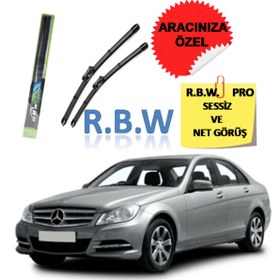 Resim Rbw Pro Mercedes Benz C Class (2013-2014) Aracınız Için Özel Üst Seviye Pro Muz Tip Silecek Takımı 