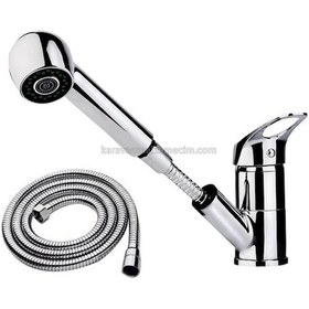 Resim Spiralli Uzayan Musluk Berber Bataryası 