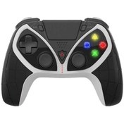 Resim Canpay Playstation 4 Oyun Kolu Joystick Işıklı Renkli Fonksiyon Tuşları, Kulaklık Girişi ve Dahili Hoparlör 