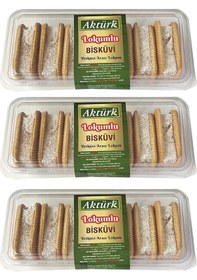 Resim Aktürk Lokumlu Bisküvi 300 Gr X 3 Adet 