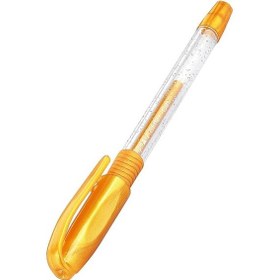 Resim Simli Jel Kalem Altın Sarı 1.0 MM 1 Adet Glitter Gel Simli Tükenmez Kalem Altın Gold Renk 