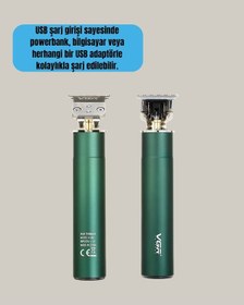 Resim Techmrt Profesyonel Salon Kalitesinde Saç Ve Sakal Kesme Makinesi 3 saat 