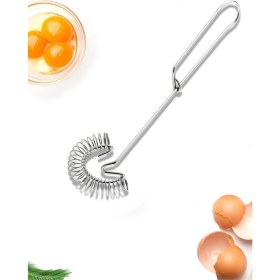 Resim Paslanmaz Çelik Yaylı Yumurta Çırpıcı Manuel Mikser Krem Sos Karıştırıcı Pratik Mutfak Aparatı 