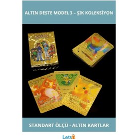 Resim Pokemon Oyun Kartı Altın Deste Özel Koleksiyon 3 1 Adet 