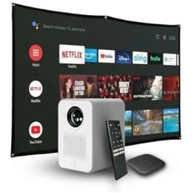 Resim HP CC500 Yüksek Parlak 3in1 FHD Projector 600 Led Lms ( Stick- 84 İnç Perde) 
