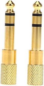 Resim ZEYUAN Çift Ses Jakı Adaptörü Dönüştürücü Stereo Priz Elektro Gitarlar için Mikrofon Kulaklık 6.35mm Erkek 3.5mm Kadın 