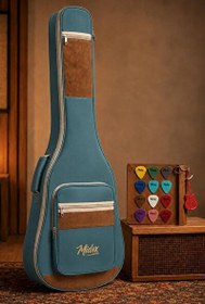 Resim Midex CS-95BL Özel Tasarım Softcase Klasik Gitar Çantası Gigbag Kılıf (101 cm) 