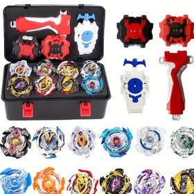 Resim Top Shooter Grip Oyuncak Seti Oyun Saklama Kutusu, 12 Top Shooter Gyros ile 3 Launcher, Erkekler ve Gençler için Harika Doğum Günü Hediyesi, İngilizce Başlık Lütfen Beph Yapmayınız 