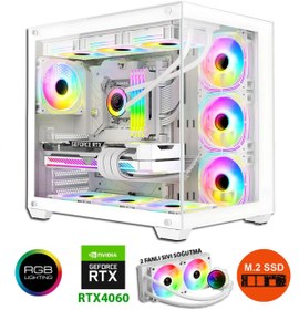 Resim DMC N294 (PUBG,GTA 5) Ryzen 7 5700x 32gb Ram,1tb M2 Ssd,rtx3050,oyuncu Masaüstü Bilgisayar 