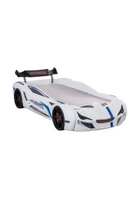 Resim Arabalı Yatak, Mercedes Rüzgarlıklı Full Ledli Arabalı Yatak + 1 Adet Comfort Yatak 