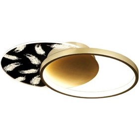 Resim Lensa 450 Cap Ledlı Altın Plafonyer 3000k 20w Çok Renkli 