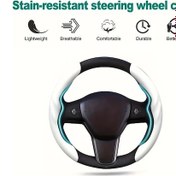 Resim Hightower Tesla Model 3/y İçin Yükseltilmiş Beyaz Ultra İnce Ter Emen Direksiyon Kılıfı Uyumlu Geliştirilmiş Beyaz Versiyon - 