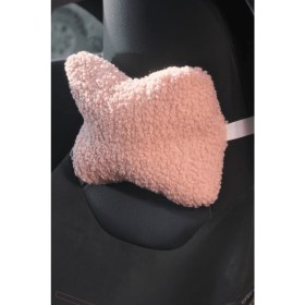 Resim Teddy Boyun Yastığı Pembe 