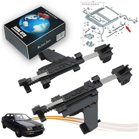 Resim Volkswagen Vw Vento 1h2 1991-2010 5m0877481a 5m0877482a İçin Sunroof Arka Sol Sağ Kablo Yönlendirme Parçası 