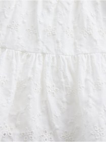 Resim GAP Kız Çocuk Beyaz Tiered Eyelet Tank Bluz 