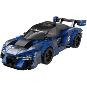 Resim NW NessiWorld C55051W CADA GECE FLAŞI SPOR ARABA 162 PARÇA BLOCK OYUNCAK 