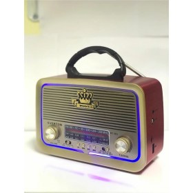 Resim Everton RT-301 Nostaljik Görünümlü Bluetoothlu Mp3 Çalar Radyo Müzik Kutusu RT301 