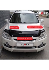 Resim Chevrolet Captiva 2006-2012 Yıl Aralığı Uyumlu Kaput Rüzgarlığı 4mm Siyah 