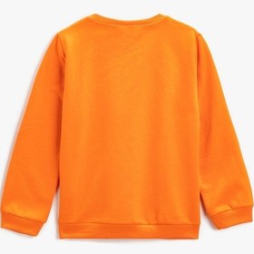 Resim Koton Tom Ve Jerry Baskılı Lisanslı Sweatshirt Uzun Kollu Turuncu 3wkb10073tk 3WKB10073TK200 Turuncu 