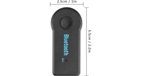 Resim Nevamel Yeni Nesil Bluetooth Aux Araç Kiti Siyah Tv Tablet Telefon Araç Araba 