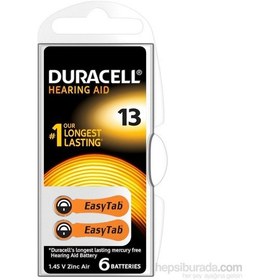 Resim Duracell 13 Numara 6 Lı İşitme Cihazı Pili 