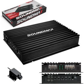 Resim Soundmax SX-600.1D Oto Anfi Mono 4000 Watt 1 Kanal Bass Kontrol 