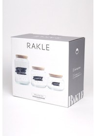 Resim Rakle Siena Jar 3'lü Kavanoz Seti 970 Cc/ 635 Cc/ 430 Cc Renkli 