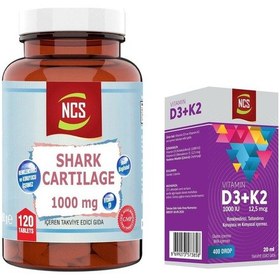 Resim Shark Cartilage Demir Vitamin D3120 Tablet + Ncs Vitamin D3 K2 