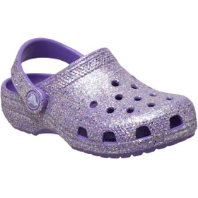 Resim Crocs Classic Fantasy Glitter Clog Kız Çocuk Mor Terlik 