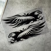 Resim Alev Vinil Motosiklet Araba Sticker Seti 