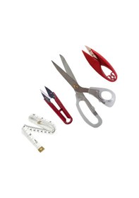 Resim 23 Cm Plastik Saplı Kumaş Kesim İplik Temizleme Makası Set 