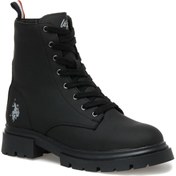 Resim U.S. Polo Assn. U.S. Polo Assn. HALLES KRK 2PR Siyah Kadın Biker Bot 