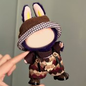 Resim Labubu DIY Bebekler için Şık ve Sevimli Giyim Kıyafetleri - 17cm Mini Bebek Kıyafeti, Tam Bir Kıyafet Seti (Bebek veya Ayakkabılar Dahil Değildir) 