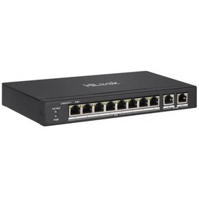 Resim Hılook Ns-0310p-60 B , 8port, Megabit, Poe 60w, 2 Port Gigabit Uplink, Long Range 250metre, Yönetilemez, Masaüstü Switch 