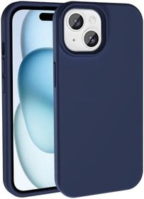 Resim Elfia iPhone 14 ile Uyumlu Silinebilir M-Safe Şarj Özellikli Renkli Kılıf, Kivi Lacivert 
