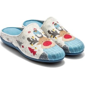 Resim Twigy Geyik Kadın Ev Terliği Mavi 36/41 