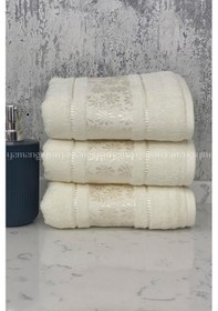 Resim Blossom El-yüz Havlusu 3 Adet-krem Krem 