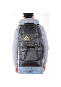 Resim Nil-03 Dağcı Sırt Çantası Seyahat Spor Kamp Bölmeli Körüklü Siy Siyah 