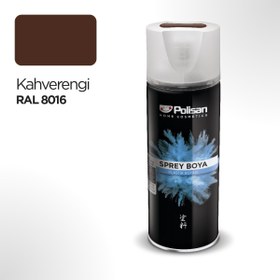 Resim Polisan Plastik Yüzey Kahverengi Sprey Boya 400 ml - Ral 8016 