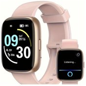 Resim Sunshine022 Alexa Smartwatch Kadın Pembe Akıllı Saat Kablosuz Arama Çoklu Spor Uyku Takibi iOs Uyumlu Android 