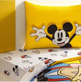 Resim Taç Lisanslı Disney Mickey & Friends Tek Kişilik Pamuk Nevresim Takımı 000000001000050010 Çok Renkli 