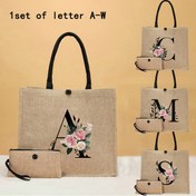 Resim Basit Desenli El Çantası, Büyük Kapasiteli Seyahat Makyaj Çantası, Çok Amaçlı Taşınabilir Öğretmen Çantası, Takdir Çantası, Kadın Hediyesi, Öğretmenler Günü Hediyesi, Günlük Depolama Çantası, Alışveriş Çantası, Yeni Tasarım, Alışveriş İçin İdeal Seçim 