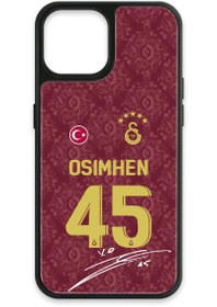 Resim Galatasaray Victor Osimhen 3. Forma İmzalı Cam Telefon Kılıfı - iPhone 13 