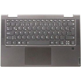 Resim LENOVO Orijinal Yoga C740-14IML 81TC Notebook Türkçe Ledli Klavye Dahil Üst Kasa 