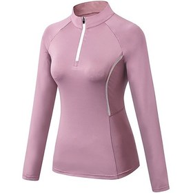 Resim Moveevo Pembe Kadın Yoga Sweatshirt - Yüksek Esneklikli, Hızlı Kuruyan, Dikişli Yaka, Rehberli Kollü, Fitness Ve Koşu İçin Beden M 