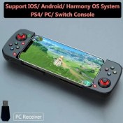 Resim Vigortrading Alıcı Ile Bk-Pc Için Kablosuz Joystick Cep Telefonu Için Bluetooth Denetleyicisi Android/ıos/ps4 Için Gerilebilir Gamepad D3 Anahtar Pubg Için Joypad (Yurt Dışından) 